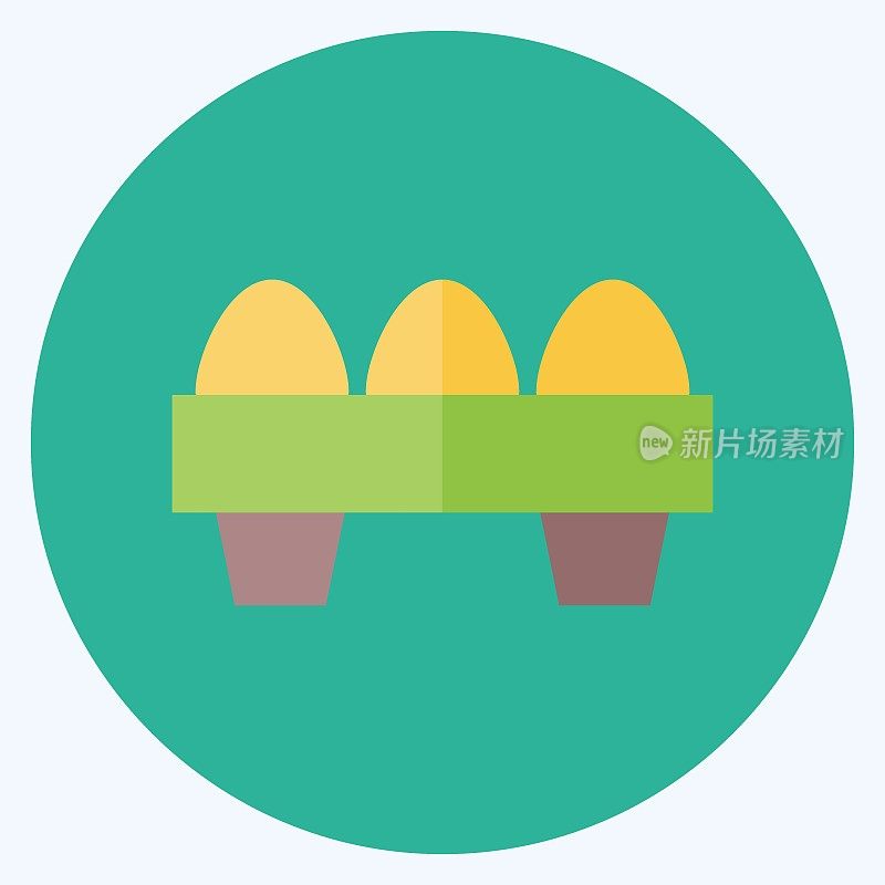 Icon Eggs. suitable for Garden symbol. flat style. simple design editable. design template vector. simple symbol illustration